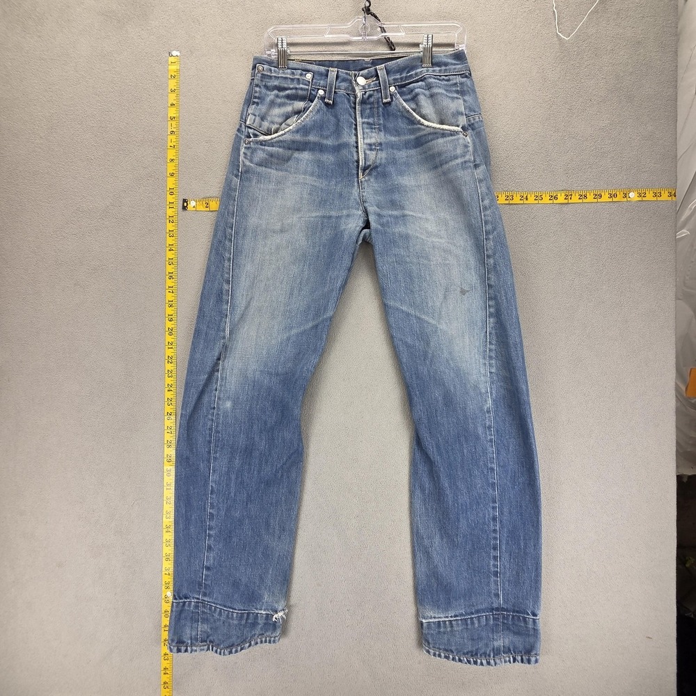 Vintage Levis Engineered Jeans Mens Blue Twisted Button Fly Fits 28x30